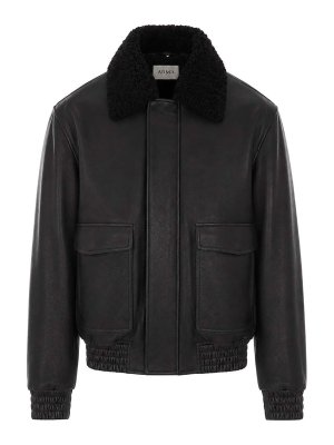 ARMA: leather jacket - Black Bari Leather Jacket