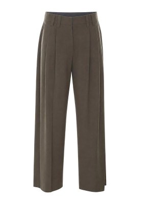 BRUNELLO CUCINELLI: casual trousers - Wide Leg Pants