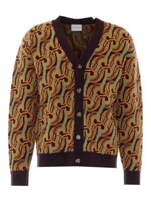 DRÔLE DE MONSIEUR: cardigans - D Mirror Abstrait Cardigan