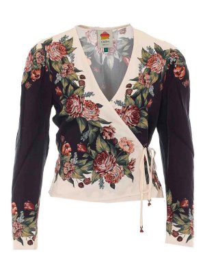 FARM RIO: blouses - Winter Floral Blouse