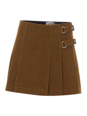 GOLDEN GOOSE: Mini jupes - Mini Jupe - Marron