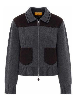 GUEST IN RESIDENCE: giacche casual - Giacca lavorata a maglia Saddle Up
