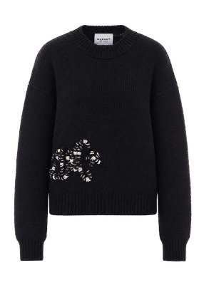 Isabel Marant Etoile: crew necks - Brown Trisha Sweater