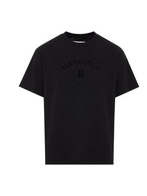 MM6 MAISON MARGIELA: t-shirts - Black T-Shirt