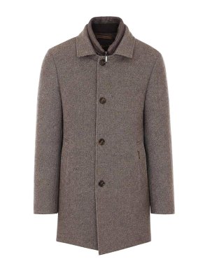 MOORER: Knielange Mäntel - Knielanger Mantel - Beige