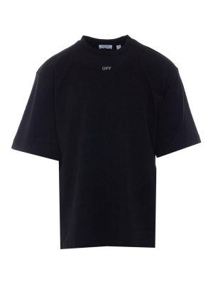 OFF-WHITE: t-shirts - Black Negative Arrow T-Shirt