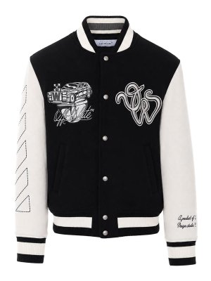 OFF-WHITE: bombers - Black Bomber