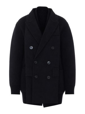 Sacai: cardigan - Cardigan nero