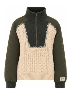 SEA NEW YORK: Strickpullover mit Rundhalsausschnitt - Rundhalspullover - Grün