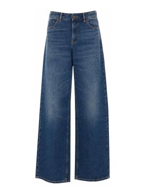 TORY BURCH: Jeans Rectos - Vaqueros Rectos - Azul
