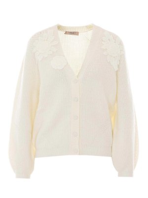 TWINSET: cardigans - Twinset Ivory Cardigan