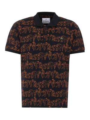 VIVIENNE WESTWOOD: polo shirts - Black Polo
