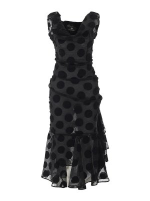 VIVIENNE WESTWOOD: abiti al ginocchio - Vestito  Ginnie con volant