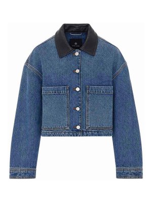 ANINE BING: Chaquetas denim - Chaqueta Vaquera - Azul