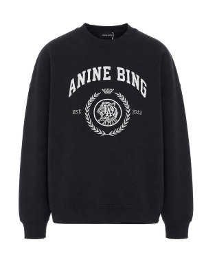 ANINE BING: スウェット＆セーター - スウェットシャツ/セーター - 黒