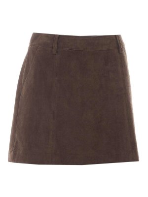 DUNST: mini skirts - Mini Suede Skirt