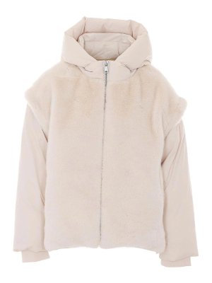 ESSENTIEL ANTWERP: padded jackets - Kbeauty Faux Fur Puffer Jacket