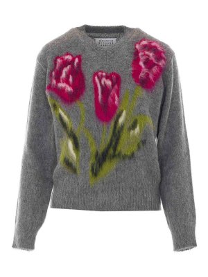 Maison Margiela: crew necks - Grey Sweater