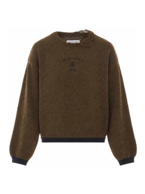 MM6 MAISON MARGIELA: crew necks - Military Green
