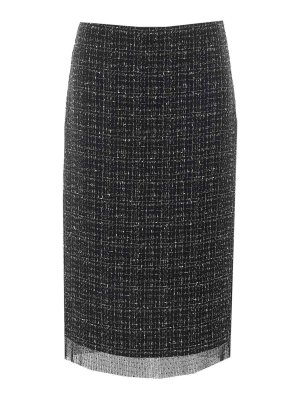 TWINSET: Knee length skirts & Midi - Boucle Skirt