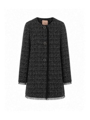 TWINSET: crew necks - Boucle Jacket