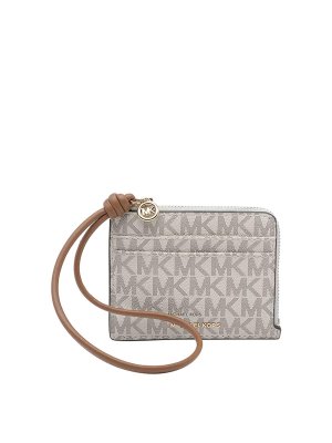Michael Michael Kors: wallets & purses - Grey Jet Set Wristlet Card Case