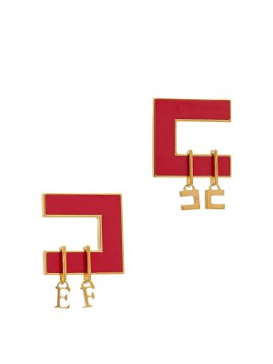 ELISABETTA FRANCHI: Ohrringe - Ohrring - Rot