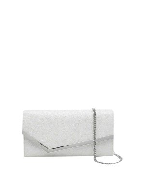 JIMMY CHOO: Bolsas bandoleras - Bolsa Bandolera - Plata