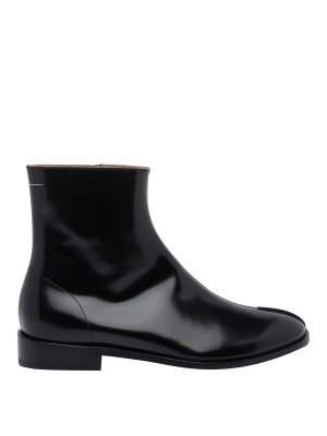 MM6 MAISON MARGIELA: tronchetti - Stivaletti in vernice nera