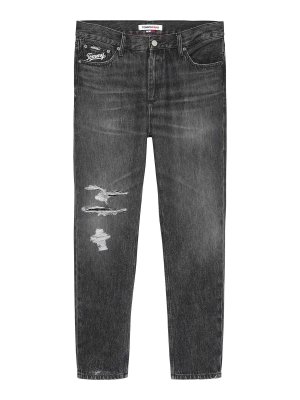 TOMMY HILFIGER: Straight Leg Jeans - Straight Leg Jeans - Schwarz
