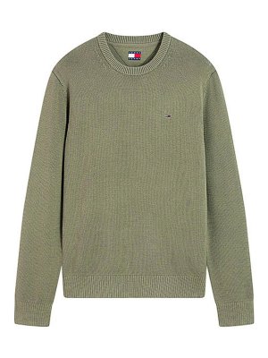TOMMY HILFIGER: Strickpullover mit Rundhalsausschnitt - Rundhalspullover - Grün