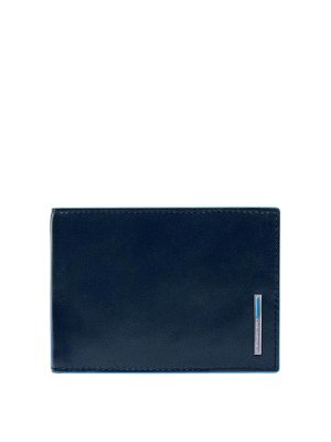 PIQUADRO: wallets & purses - Blue Wallets