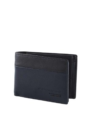PIQUADRO: wallets & purses - Blue Wallets