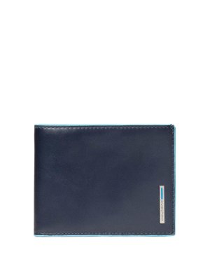PIQUADRO: wallets & purses - Blue Wallets