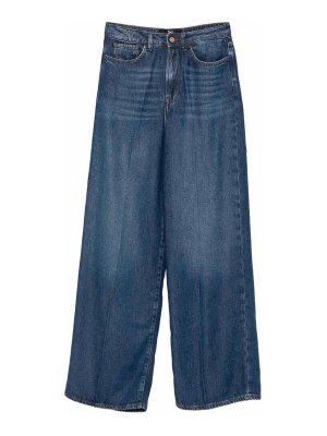 3X1: straight leg jeans - `Flip Jean` Wide Leg Pants