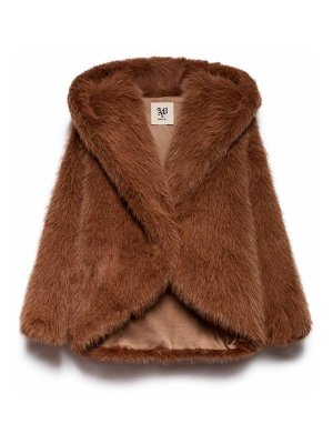 ANIYE BY: Fourrure - Manteau En Fourrure - Taupe