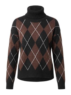 ANIYE BY: Strickpullover mit Rundhalsausschnitt - Rundhalspullover - Schwarz