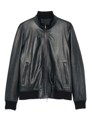 BARBA NAPOLI: Lederjacken - Lederjacke - Blau