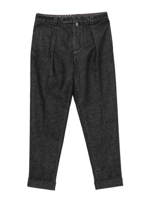BERWICH: Pantalones casual - Pantalón Casual - Negro