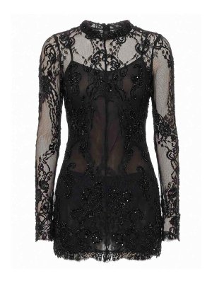 BLUMARINE: ショートドレス - ショートドレス - 黒