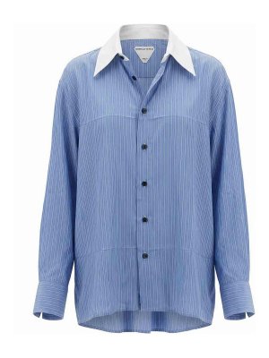 BOTTEGA VENETA: シャツ - シャツ - ブルー
