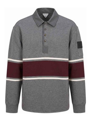 BOTTEGA VENETA: Polos - Polo - Gris