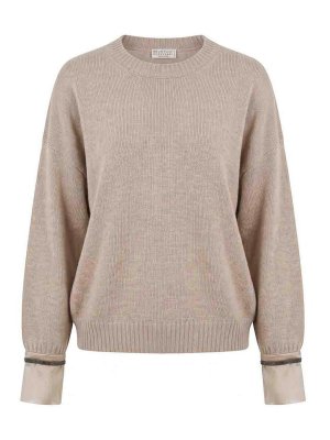 BRUNELLO CUCINELLI: クルーネック - クルーネック - ベージュ