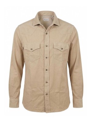 BRUNELLO CUCINELLI: シャツ - シャツ - ライトベージュ