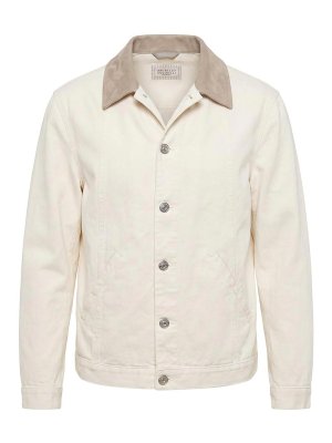 BRUNELLO CUCINELLI: casual jackets - Garment-Dyed Outerwear Jacket