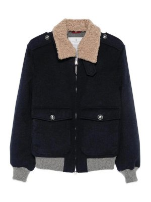 BRUNELLO CUCINELLI: Bombers - Bomber - Bleu
