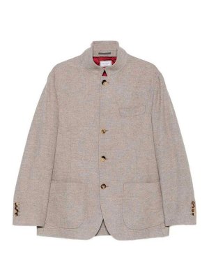 BRUNELLO CUCINELLI: blazers - Lightweight Cashmere Outerwear Blazer