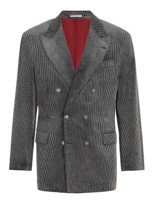 BRUNELLO CUCINELLI: blazers - Tailor Blazer With Metal Buttons