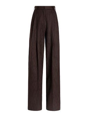 DOLCE & GABBANA: pantaloni casual - Pantaloni di lana a righe sottili