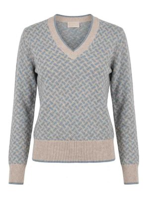 DRUMOHR: v necks - Long Sleeve V-Neck Sweater